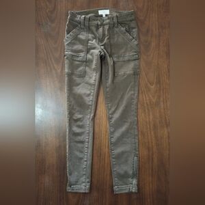Joie Womans Size 24 Brown Park High Rise‎ Skinny Utility Pants